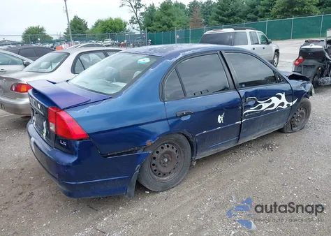 2004 Honda Civic Lx из США, поврежденный, VIN 2HGES16594H617120